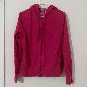 athletic works pink posey zip up
